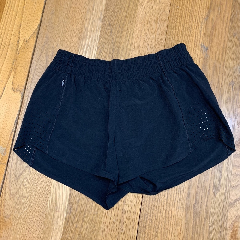 Athleta Hustle 3" Short Black Performance Running Workout Shorts XXS RN 54023